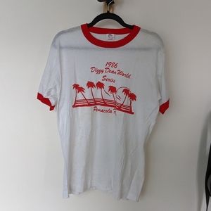 Vintage "Dizzy Dean World" ringer tee